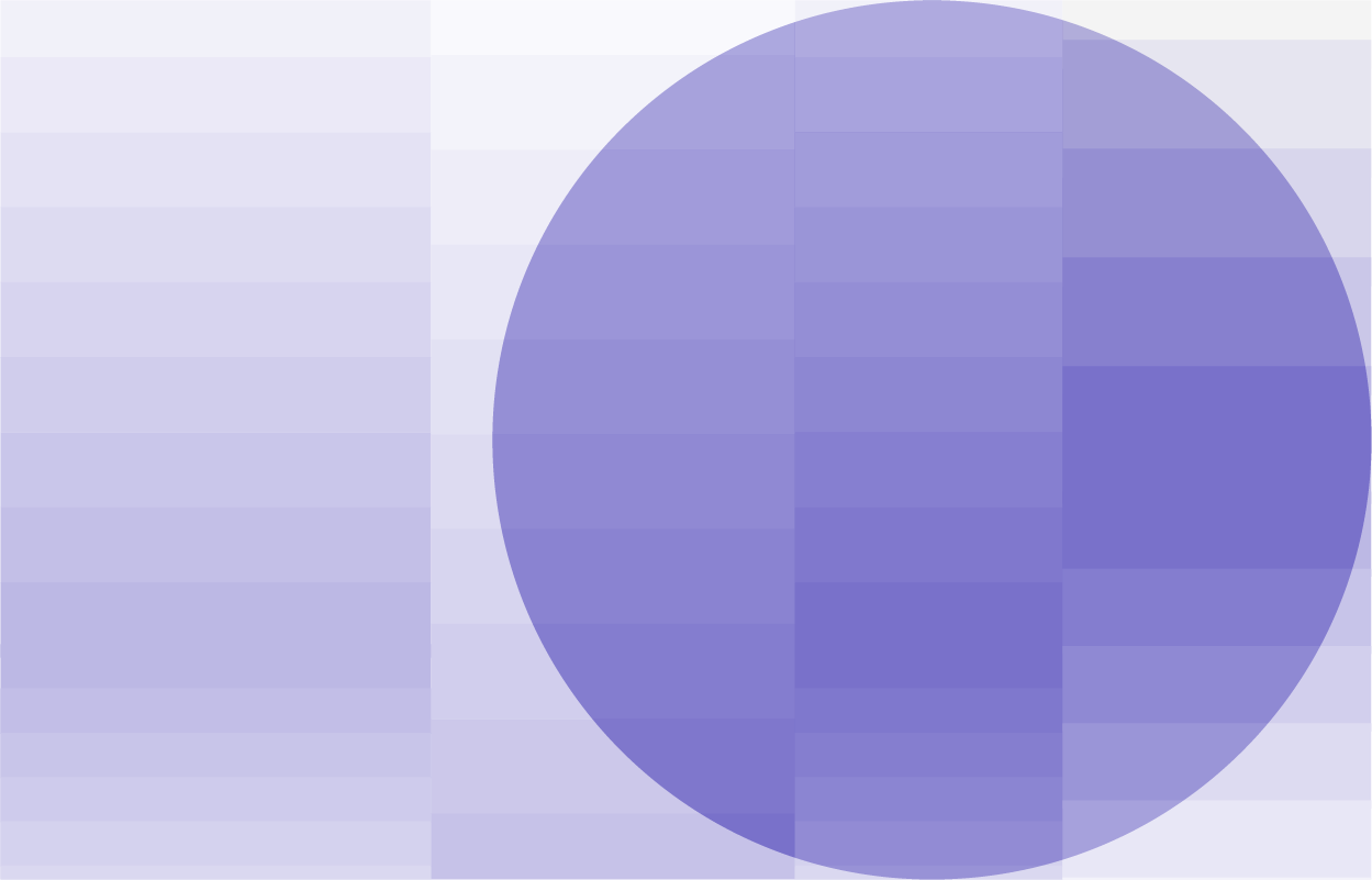 Purple disc on a lavender gradient background.